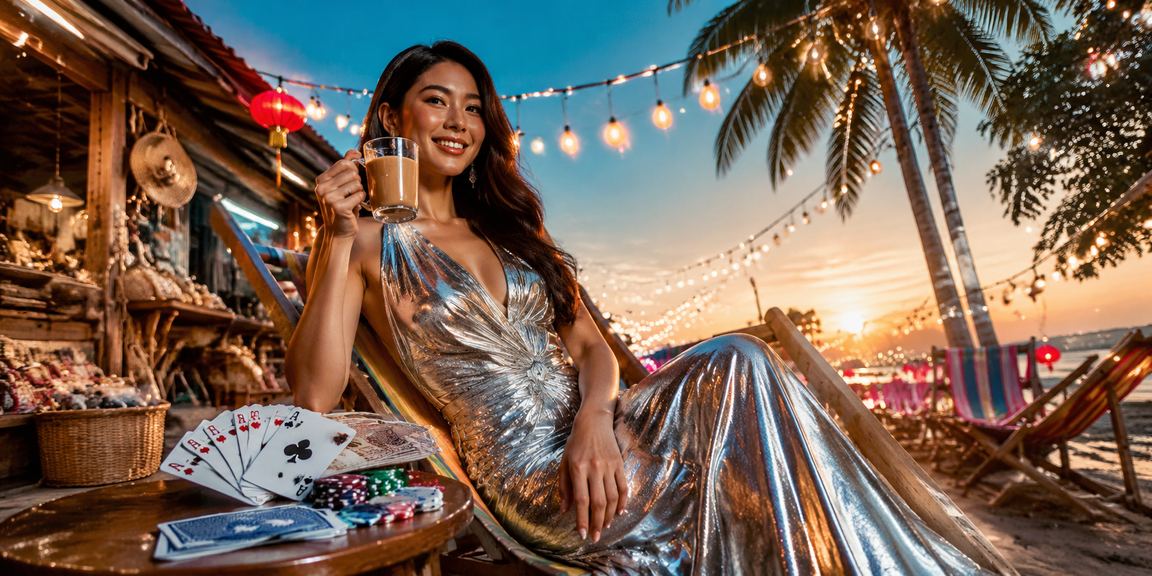 Ilustrasi permainan kad Teen Patti di Kota Bharu