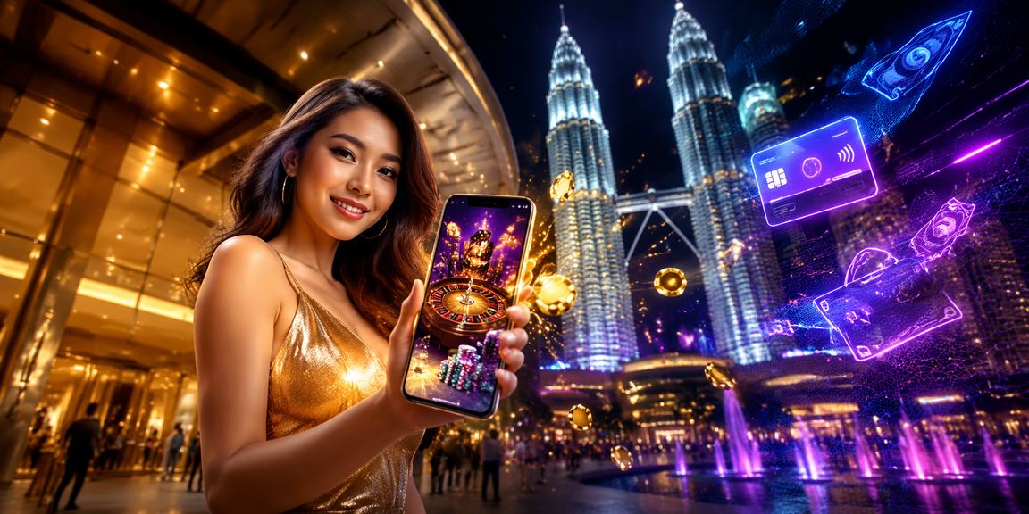 Pengguna Malaysia mengakses akaun kasino dalam talian melalui aplikasi mudah alih di Kuala Lumpur