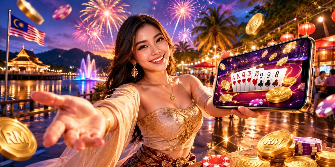 Pemain Malaysia menikmati permainan rummy meja secara dalam talian